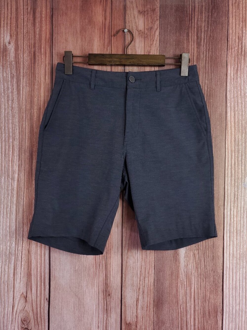 Faherty Belt Loop All Day 9" Shorts Mens Size 28 Charcoal Gray Hybrid Golf